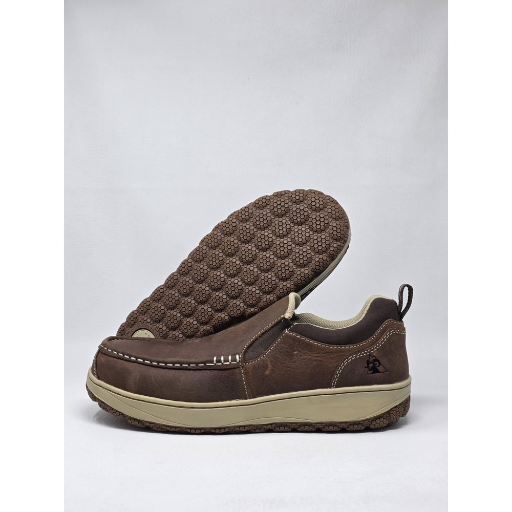 Rocky Dry-Strike SRX Size 9.5 Mens Composite Toe Work Brown Slip On Shoe New